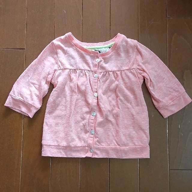 UNICA(ユニカ)のユニカ 七分袖 カーディガン 90 UNICA ピンク キッズ/ベビー/マタニティのキッズ服女の子用(90cm~)(カーディガン)の商品写真