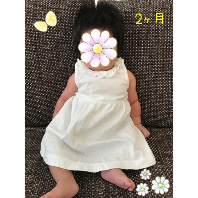 *:ஐ着画ஐ:* プチバトー ୨୧上品 花柄 ワンピース 18m 81cm