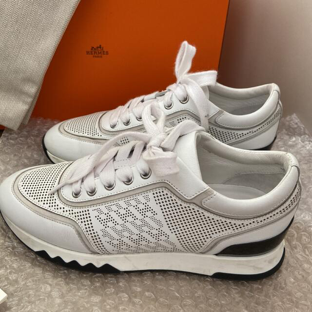 エルメス レザースニーカー Cアディクト 36.5(23.5㎝)HERMES-