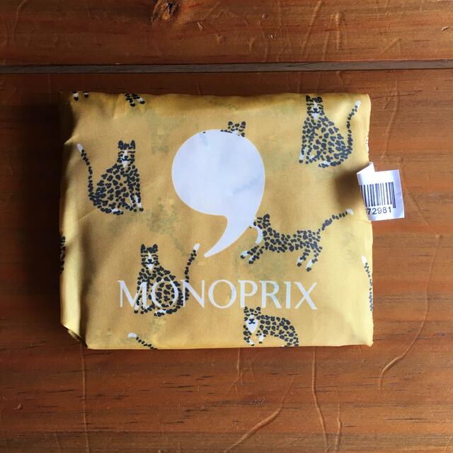 モノプリ　エコバック　チーター　イエロー　MONOPRIX レディースのバッグ(エコバッグ)の商品写真