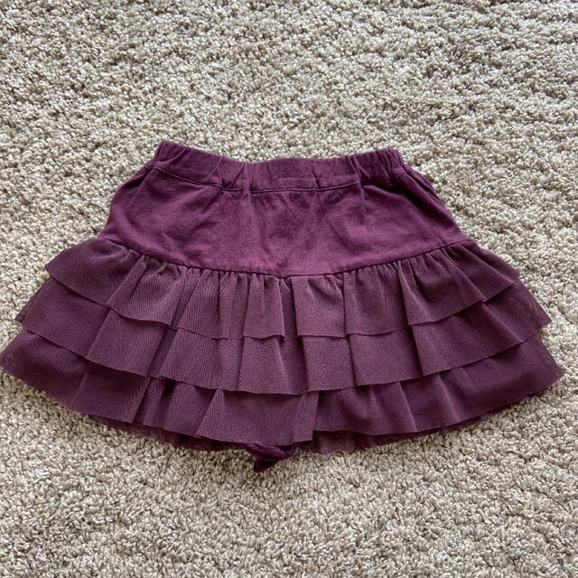 BeBe(ベベ)のbebe ３段フリル　キュロット スカート  キッズ/ベビー/マタニティのキッズ服女の子用(90cm~)(スカート)の商品写真