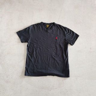 ポロラルフローレン(POLO RALPH LAUREN)の美品　ポロラルフローレン　メンズ　半袖Vネック Tシャツ　ロゴT(Tシャツ/カットソー(半袖/袖なし))