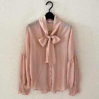 ザラ(ZARA)のZARA ♡リボンタイシャツ(シャツ/ブラウス(長袖/七分))