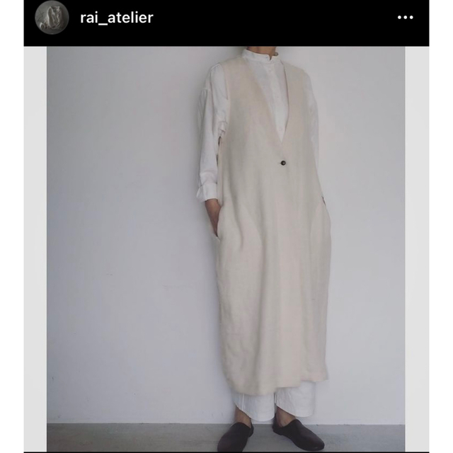 nest Robe(ネストローブ)のRAI-ATELIER ロングジレ レディースのトップス(ベスト/ジレ)の商品写真