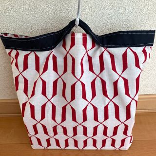 エコバッグ⭐︎ハンドメイド　浴衣(朱)(バッグ)