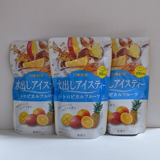 日東紅茶　水出しアイスティー　トロピカルフルーツ　12袋入✕3個 食品/飲料/酒の飲料(茶)の商品写真