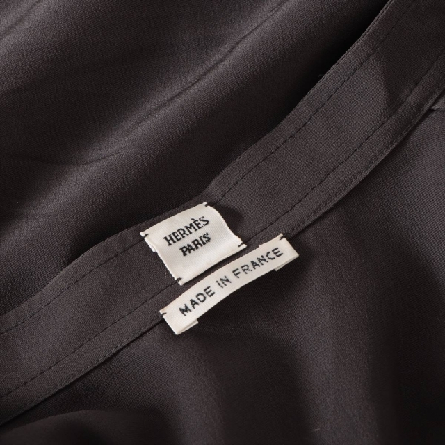 大特価国産 Hermes グレー レディース その他トップスの通販 by ALLUラクマ店|エルメスならラクマ - エルメス シルク 34 100%新品爆買い