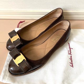 サルヴァトーレフェラガモ(Salvatore Ferragamo)のフェラガモ　フラットシューズ　サイズ6(23.0)(バレエシューズ)