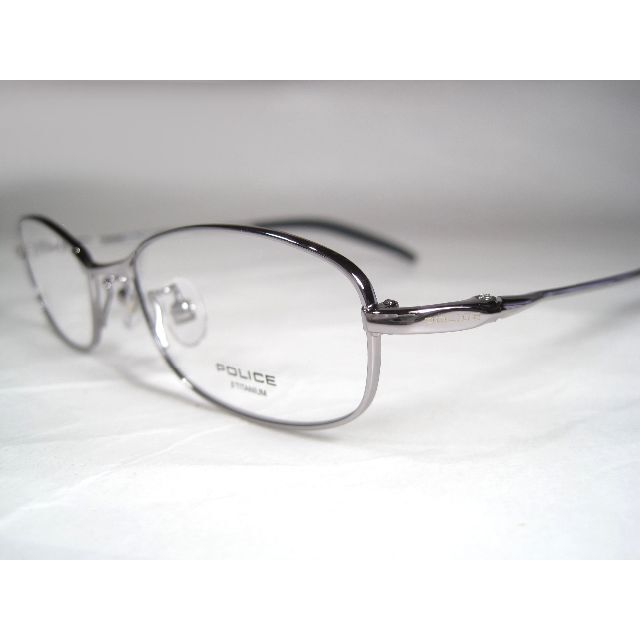 POLICE(ポリス)の新品　POLICE　ポリス メガネフレーム　VPL080J チタン　眼鏡 伊達 メンズのファッション小物(サングラス/メガネ)の商品写真