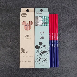ディズニー(Disney)のDisney ミッキー 2B鉛筆23本＋丸つけ鉛筆4本セット(鉛筆)