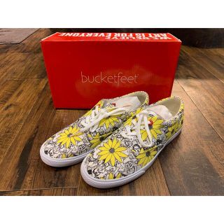 [新品]bucketfeetバケットフィート/花柄ローカットスニーカー(スニーカー)