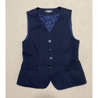 【美品】セット事務服　ベスト　スカート　ブラウス(セット/コーデ)