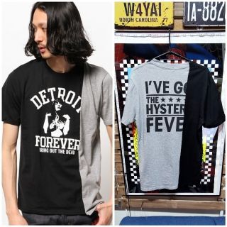 ヒステリックグラマー(HYSTERIC GLAMOUR)の★激レア★ヒステリックグラマー　ドッキングリメイク　半袖Tシャツ Mサイズ(Tシャツ/カットソー(半袖/袖なし))