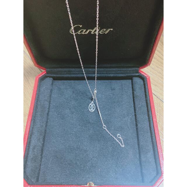 Cartier(カルティエ)のCartierダイヤ入りトップ&チェーンset レディースのアクセサリー(ネックレス)の商品写真