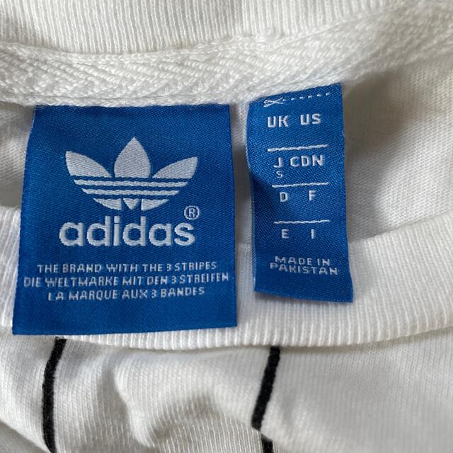 adidas(アディダス)のアディダス　ロングTシャツ　adidas ストライプ レディースのトップス(Tシャツ(長袖/七分))の商品写真