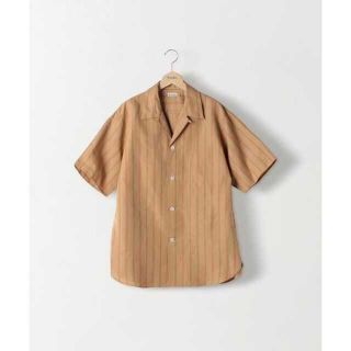 「<Steven Alan> C/L ストライプ オープンカラー シャツ」に近い