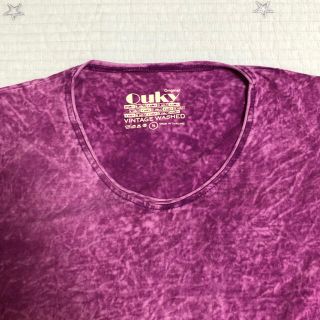 OUKY ビンテージ　Tシャツ　ピンクパープル　vintage(Tシャツ/カットソー(半袖/袖なし))