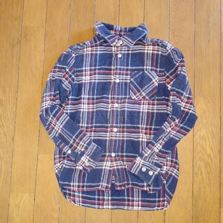 ムジルシリョウヒン(MUJI (無印良品))の無印ネルシャツ　130(Tシャツ/カットソー)