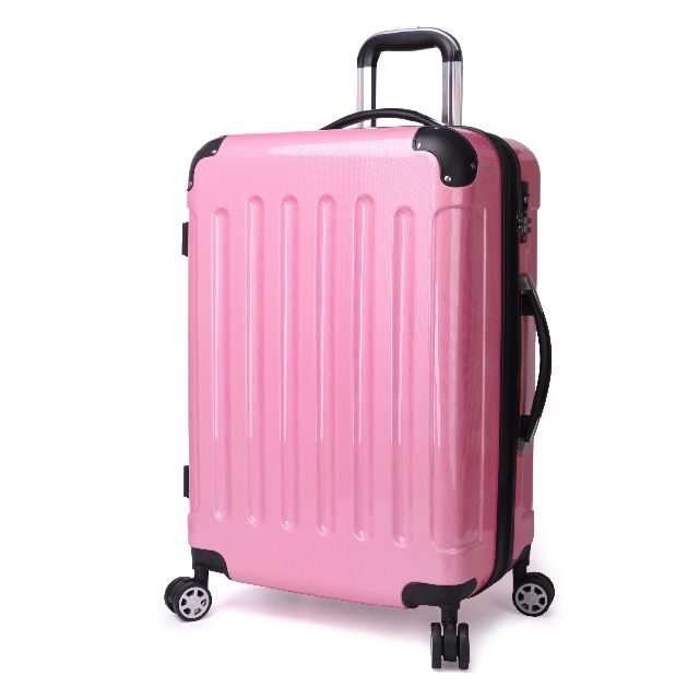 キャリーケース ピンク Lサイズ 軽量 拡張機能 新品