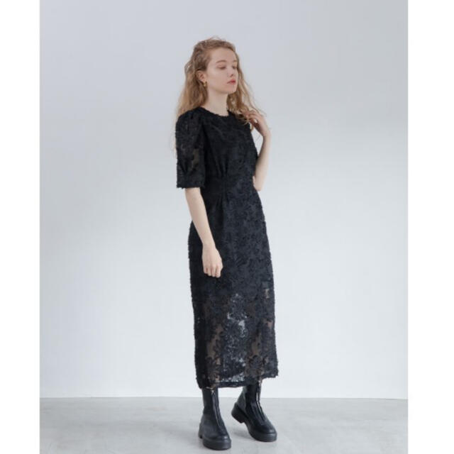 Aylaワンピース　half sleeve lace dress