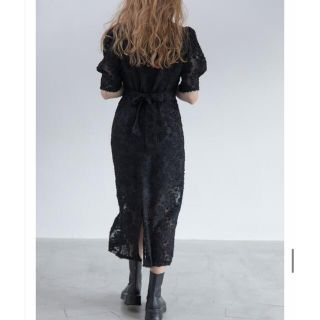 アメリヴィンテージ(Ameri VINTAGE)のhalf sleeve lace dress（ハーフスリーブレースドレス(ひざ丈ワンピース)