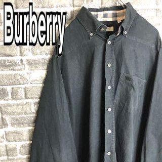 バーバリー(BURBERRY)のバーバリー☆BDシャツ 古着 ゆるだぼワンポイント刺繍ロゴ ノバチェック w80(シャツ)