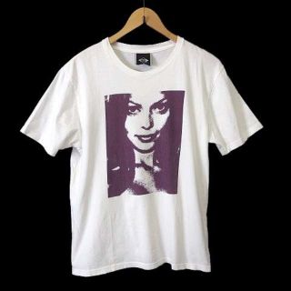 ヒステリックグラマー(HYSTERIC GLAMOUR)のヒステリックグラマー Tシャツ カットソー 半袖 ロゴ ガールプリント M 白(Tシャツ/カットソー(半袖/袖なし))