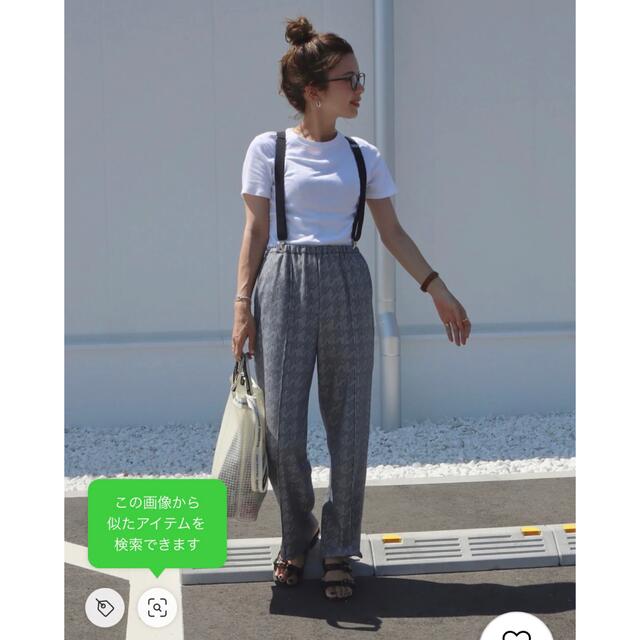 6 (ROKU)(ロク)の＜6(ROKU)＞CHIDORI JACQUARD PANTS タグ付き　美品 レディースのパンツ(カジュアルパンツ)の商品写真