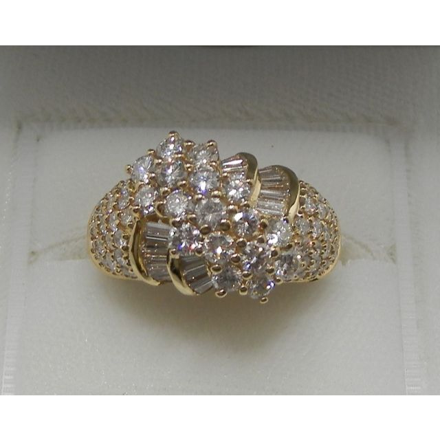 品質満点 天然ダイヤモンドのリング【K18】 リング(指輪)