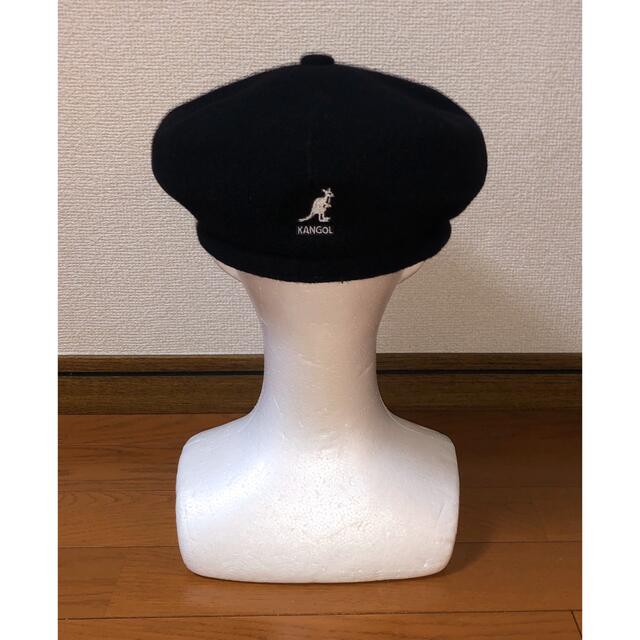 KANGOL(カンゴール)のM 美品 KANGOL キャスケット ブラック 黒 ハンチングキャップ ベレー帽 メンズの帽子(キャスケット)の商品写真