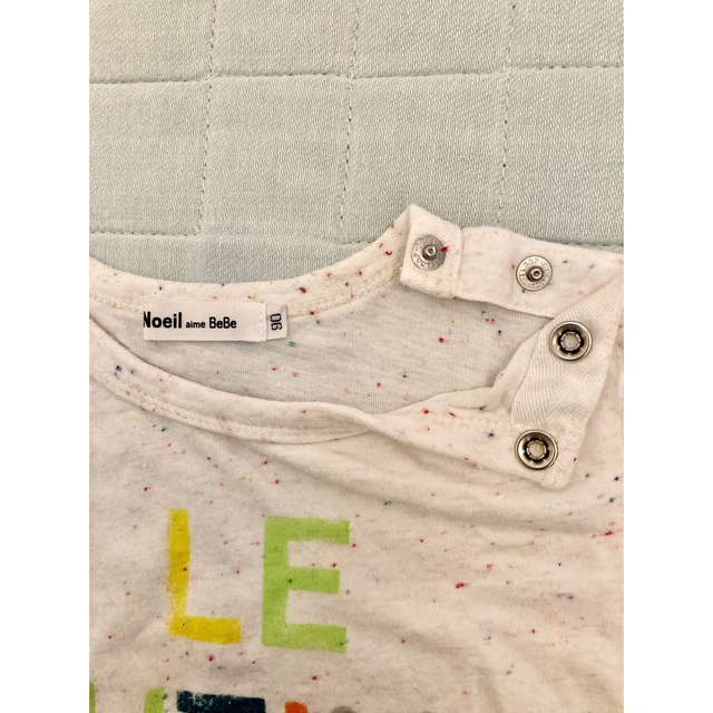 BEBE Noeil(ベベノイユ)の2枚セットNoeil aime  BeBe べべ　ベビーTシャツ90 キッズ/ベビー/マタニティのキッズ服男の子用(90cm~)(Tシャツ/カットソー)の商品写真