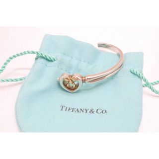 ティファニー(Tiffany & Co.)の【RA984】TIFFANY&CO. リボン ハート バングル 使用不可 (ブレスレット/バングル)