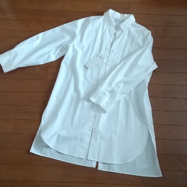 新品　スピック\u0026スパン　ロングシャツ　ブラウス　ホワイト　白
