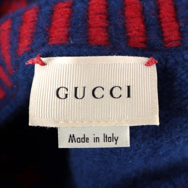 Gucci(グッチ)のグッチ チルドレンズ  ウール×カシミヤ 12 ブルー キッズ ニット キッズ/ベビー/マタニティのキッズ服男の子用(90cm~)(ニット)の商品写真