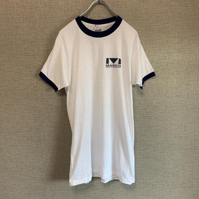 90s アメリカ古着　リンガーtee used 古着　アメリカ古着　ビンテージ メンズのトップス(Tシャツ/カットソー(半袖/袖なし))の商品写真