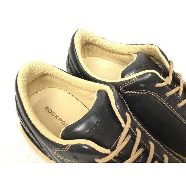 ROCKPORT(ロックポート)のROCKPORTロックポートスワールトゥレザースニーカーブラウンサイズ41 メンズの靴/シューズ(スニーカー)の商品写真