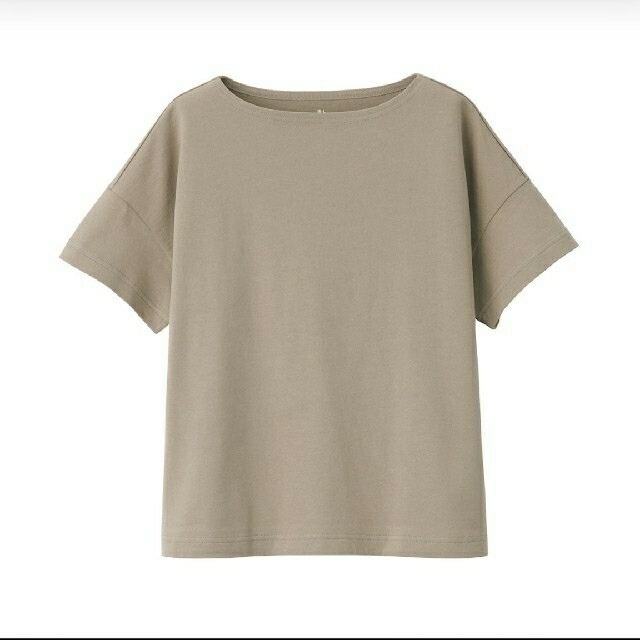 MUJI (無印良品)(ムジルシリョウヒン)の無印良品　ボートネックTシャツ　ＭＬ レディースのトップス(Tシャツ(半袖/袖なし))の商品写真