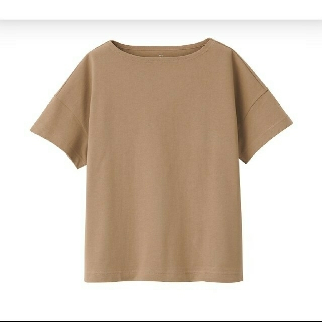 MUJI (無印良品)(ムジルシリョウヒン)の無印良品　ボートネックTシャツ　ＭＬ レディースのトップス(Tシャツ(半袖/袖なし))の商品写真