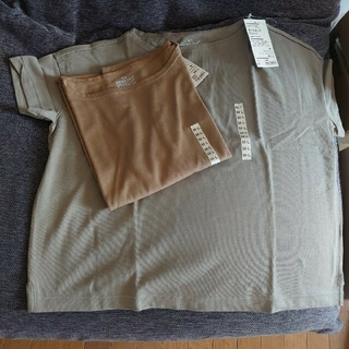 ムジルシリョウヒン(MUJI (無印良品))の無印良品　ボートネックTシャツ　ＭＬ(Tシャツ(半袖/袖なし))