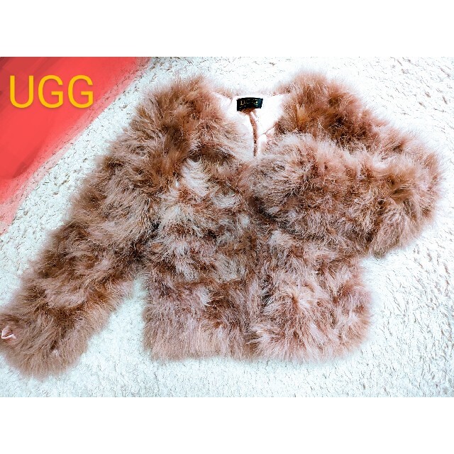 UGG UGG ファージャケット くすみピンクの通販 by ころすけ's shop｜アグならラクマ