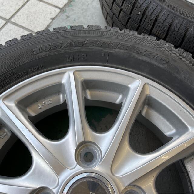 ダイハツムーブスタッドレスタイヤ155/65R13トーヨーLA100S