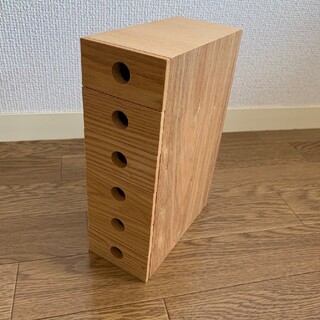 ムジルシリョウヒン(MUJI (無印良品))の無印良品 木製小物収納6段(小物入れ)