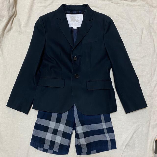 BURBERRY(バーバリー)のバーバリースーツ(130)濃紺　訳あり キッズ/ベビー/マタニティのキッズ服男の子用(90cm~)(ドレス/フォーマル)の商品写真