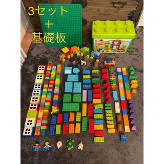 レゴ(Lego)のレゴデュプロみどりのコンテナ&かずあそびトレイン&アイデアボックス＆基礎板(積み木/ブロック)