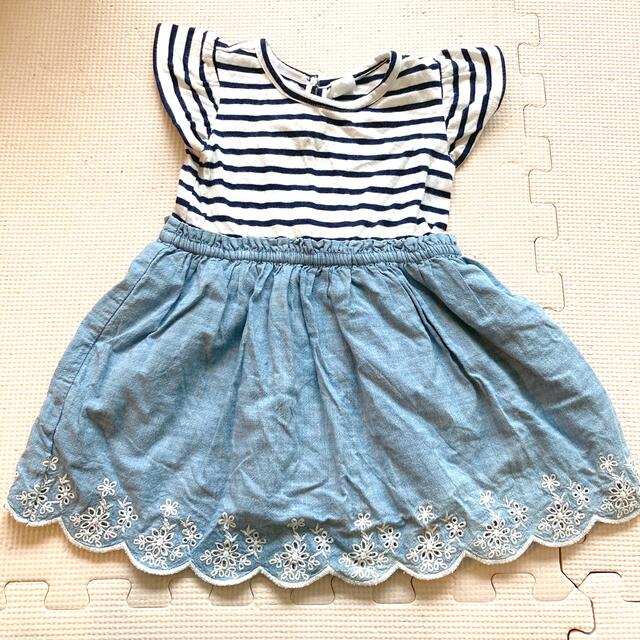 babyGAP(ベビーギャップ)のベビーギャップ  ワンピース　ボーダー 90 キッズ/ベビー/マタニティのキッズ服女の子用(90cm~)(ワンピース)の商品写真