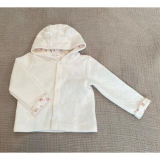 ベビーギャップ(babyGAP)の【タグ付き未使用】babygap クマ耳パーカー12-18m 80cm(カーディガン/ボレロ)