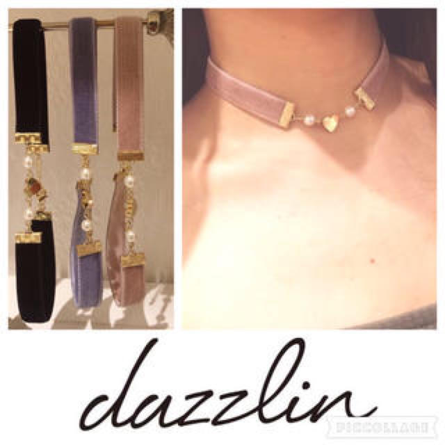 dazzlin(ダズリン)のベロアチョーカー ❤︎ レディースのアクセサリー(ネックレス)の商品写真