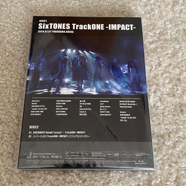SixTONES   TrackONE -IMPACT-  初回盤Blu-ray
