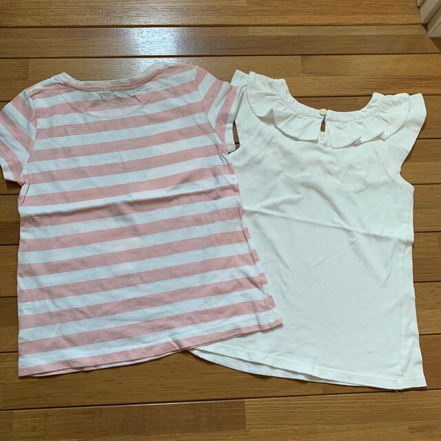 H&M(エイチアンドエム)のTシャツ　2枚　120 キッズ/ベビー/マタニティのキッズ服女の子用(90cm~)(Tシャツ/カットソー)の商品写真