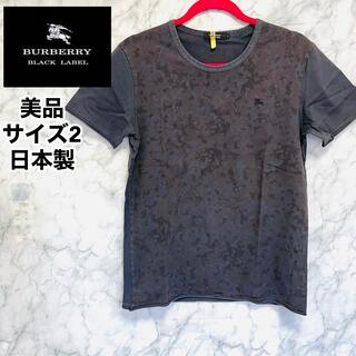 バーバリーブラックレーベル(BURBERRY BLACK LABEL)の夏物セール：美品　BURBERRY BLACKLABEL  半袖Tシャツ　(Tシャツ/カットソー(半袖/袖なし))